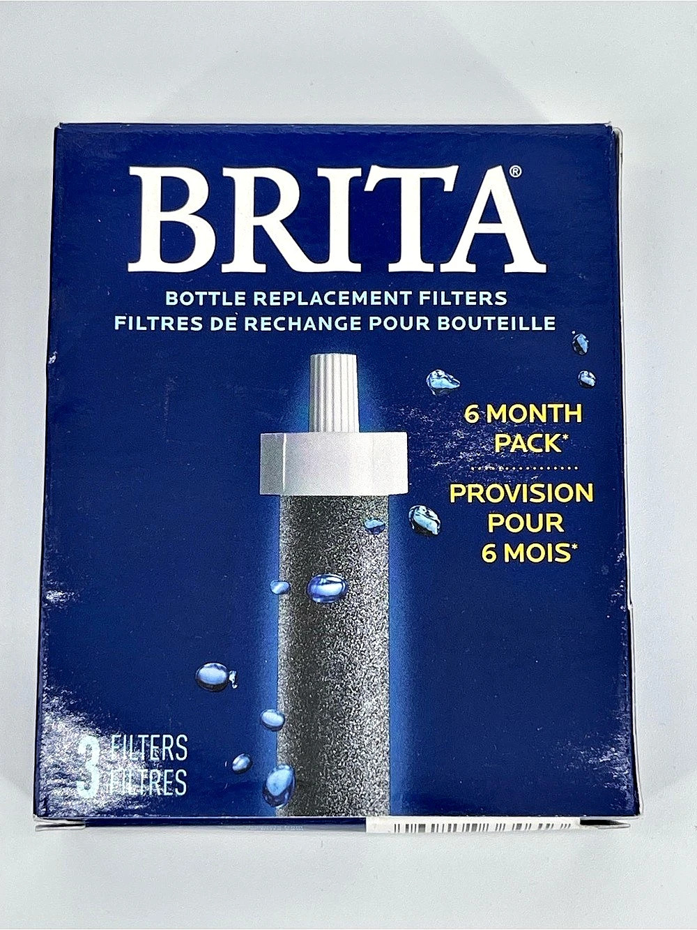 Brita Bottle Replacement Filters 6-Month Pack 3-Pack Water Bottle Filters NWT
